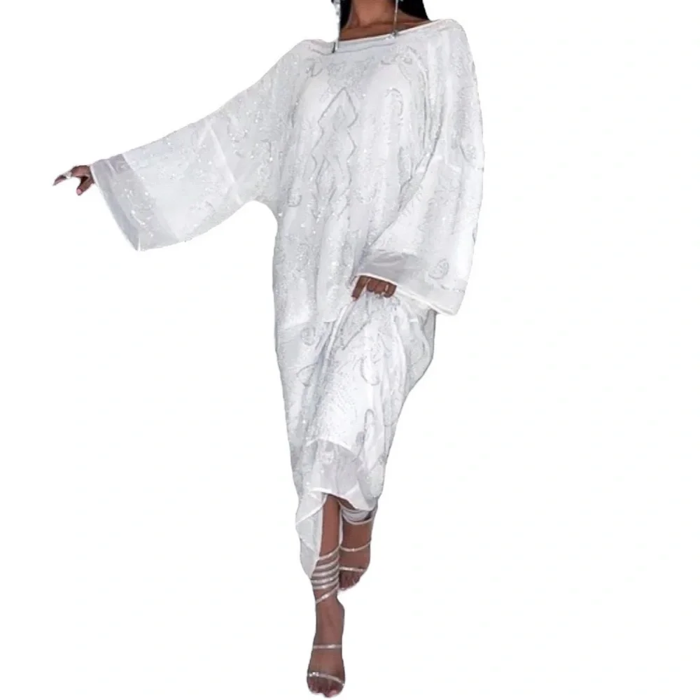 Zara Embroidered Beaded Tunic Dress - Picture 3 of 16